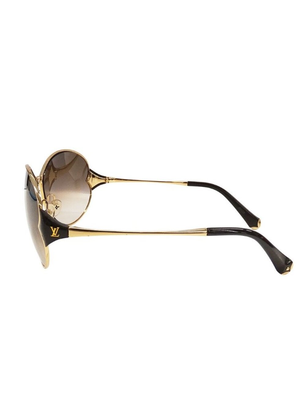 Louis Vuitton Sunglasses Metal Acetate Daisy Gold Brown Petal Motif Feminine - Picture 4 of 13